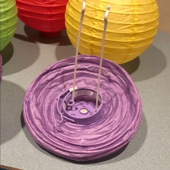 Colorful Paper Lantern Set lot of 11 - Picture 4 of 7